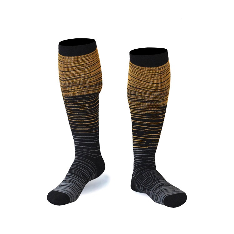 Gradient Compression Socks Sport Men's and Women's Socks Knee High Sport Sock Outdoor Riding Nylon Socks Compression Socks