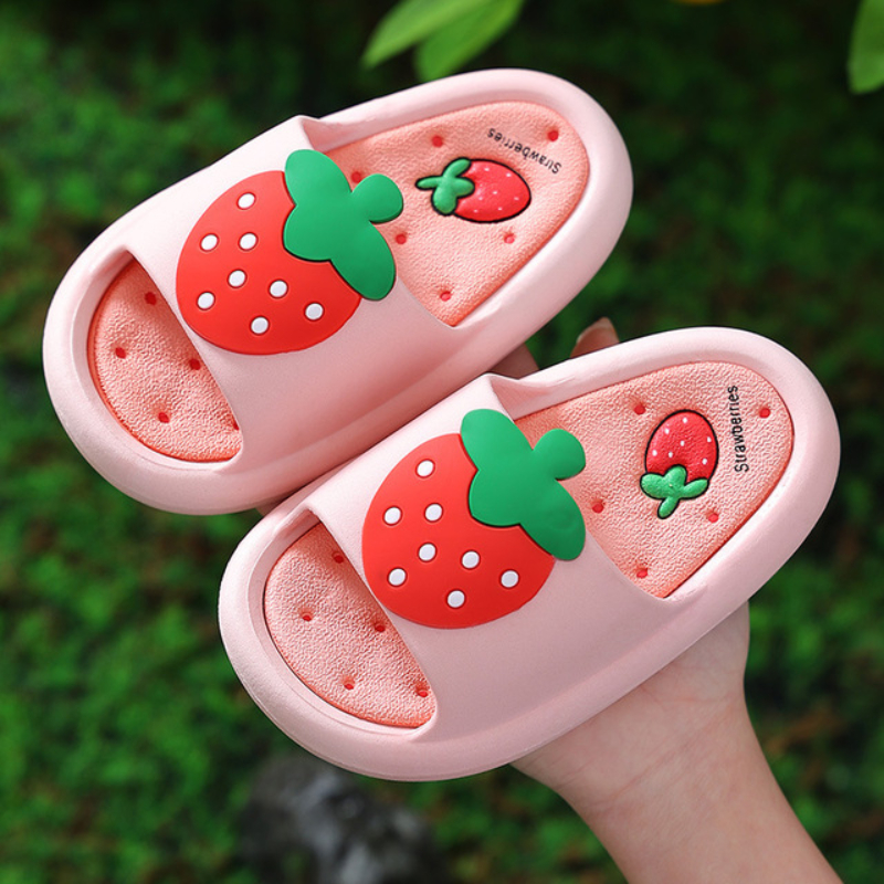 Girl Cute Cartoon Indoor Household Non-slip Soft Bottom Bathroom Girl Baby Princess Slippers Shoes Kids Baby
