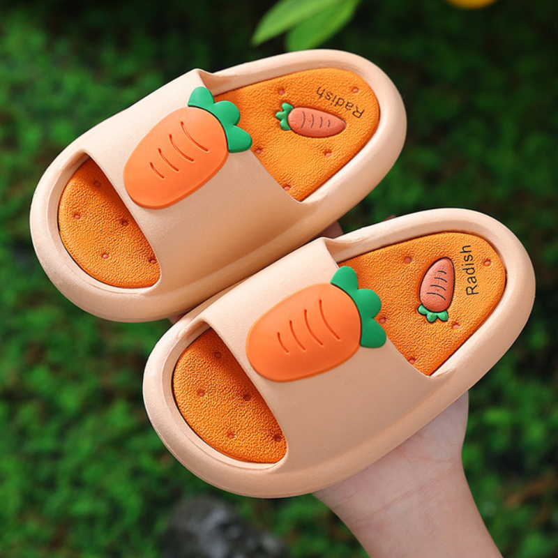 Girl Cute Cartoon Indoor Household Non-slip Soft Bottom Bathroom Girl Baby Princess Slippers Shoes Kids Baby