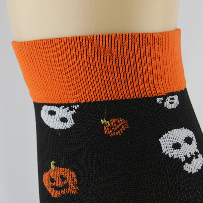 2022 Unisex Compression Stockings Halloween Limited Owl Skull Elastic Autumn Winter Under the Knee Nylon Outdoor Sports Socks