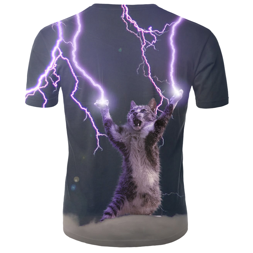 Summer 3d Printed Thunder Cat T-shirt For Men Casual Short Sleeve Fashion Oversized Men's T Shirt