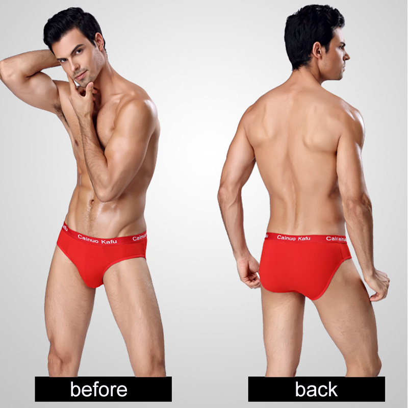5 Pcs Fashion Men's Briefs Pure Cotton Breathable Underwear Designer Homme Boxers Panties