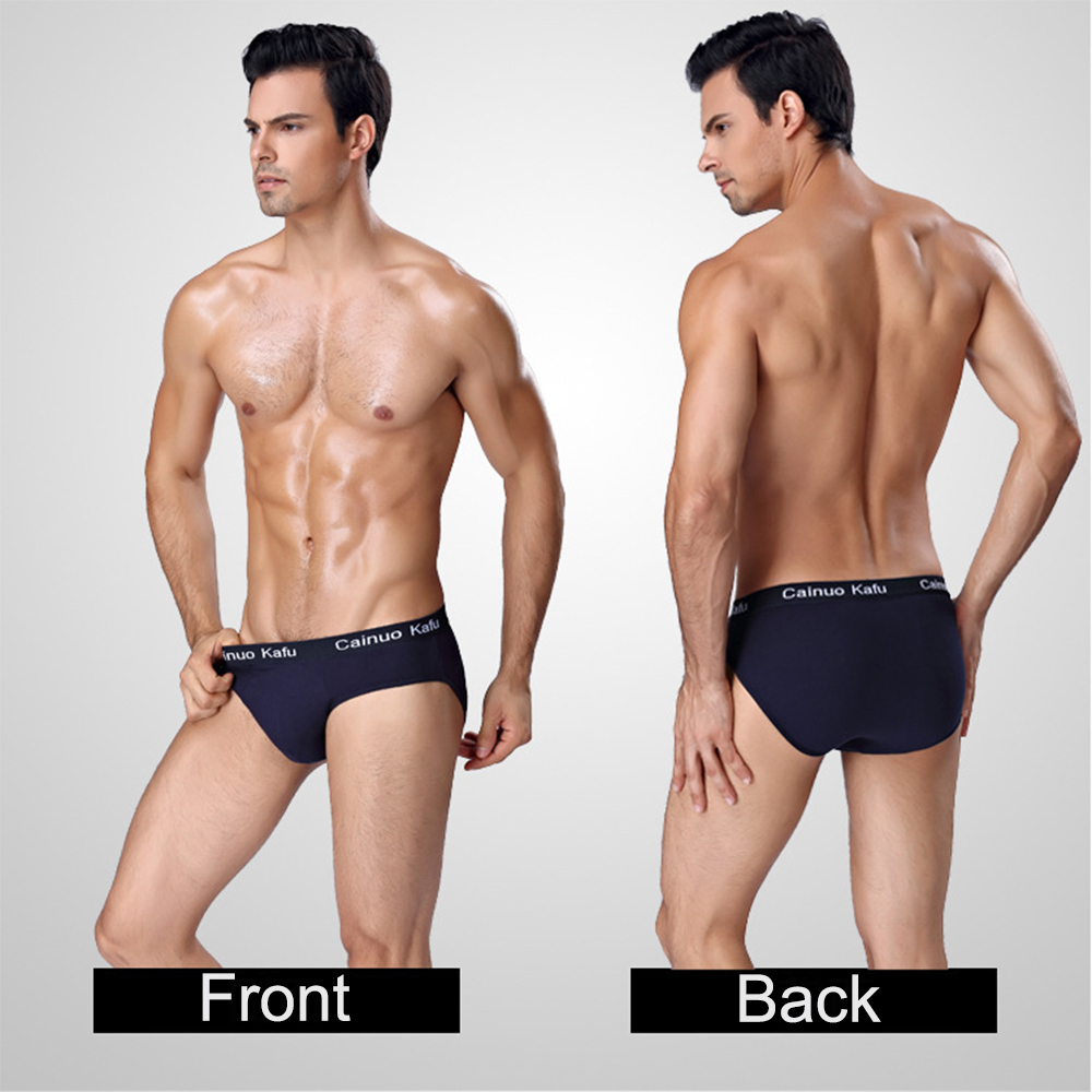 5 Pcs Fashion Men's Briefs Pure Cotton Breathable Underwear Designer Homme Boxers Panties
