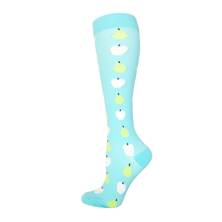 Compression Socks Outdoor Riding Elastic Sports Banana Pear Cartoon Cherry Dog Cat Toucan Stockings Pressure Compress
