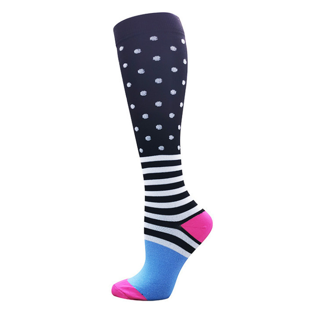 Compression Socks Outdoor Riding Elastic Sports Banana Pear Cartoon Cherry Dog Cat Toucan Stockings Pressure Compress