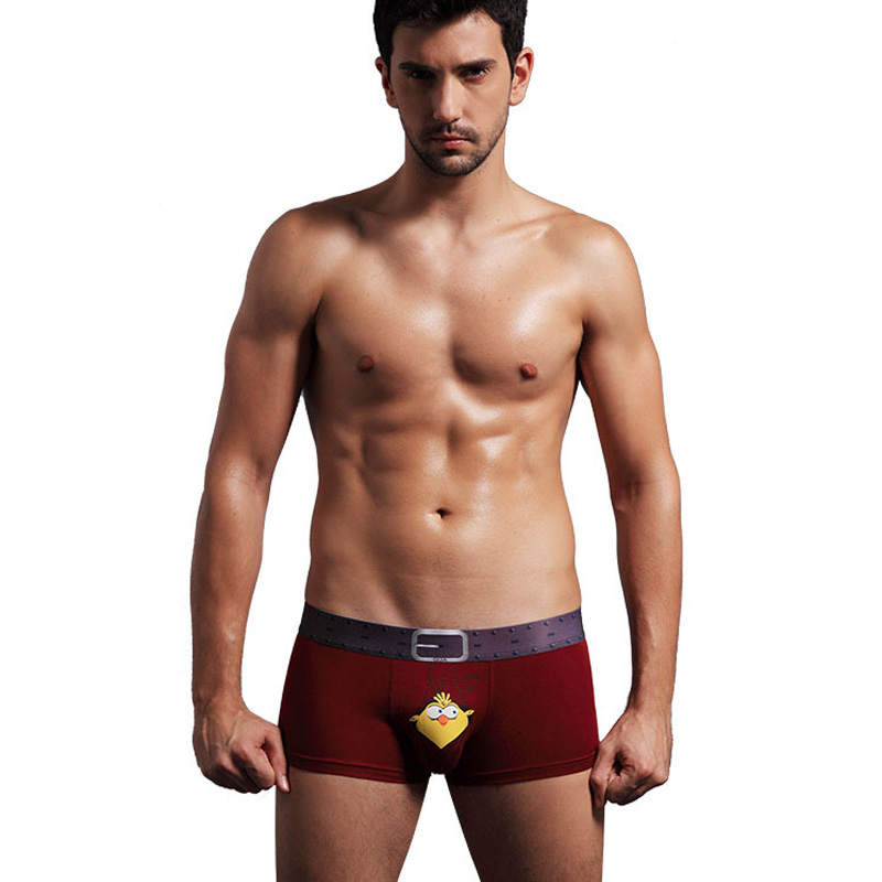 4pcs New Men Underwear Bamboo Cartoon Boxer Mens Panties Cuecas Masculina Man Boxers Underpant Boxershorts