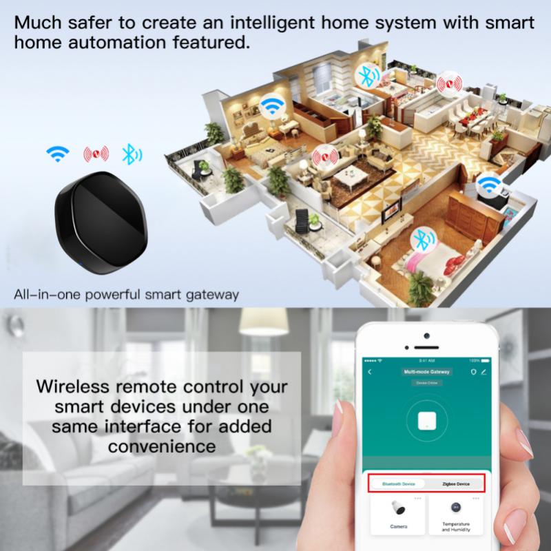Bluetooth Multi-Mode Gateway WiFi IR Wireless Remote Controller Smart Home Bridge Works With Alexa Google Home