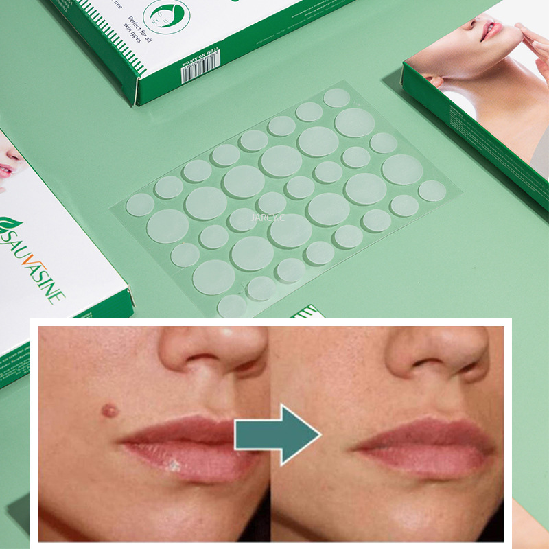 72pcs/box Acne Wart Remover Pimple Wart Treatment Patch Hydrocolloid Gel Anti-infection Invisible Skin Tag Sticker Face Care