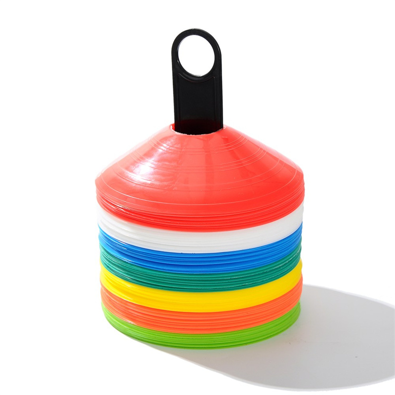 Color Random 10Pcs Agility Disc Cone Set Football Training Saucer Cones Marker Discs Multi Sport Training Space Cones Training Accessories