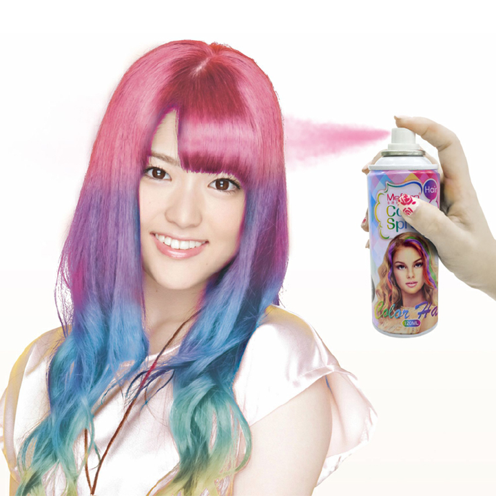 120ML instant temporary washable color hair spray