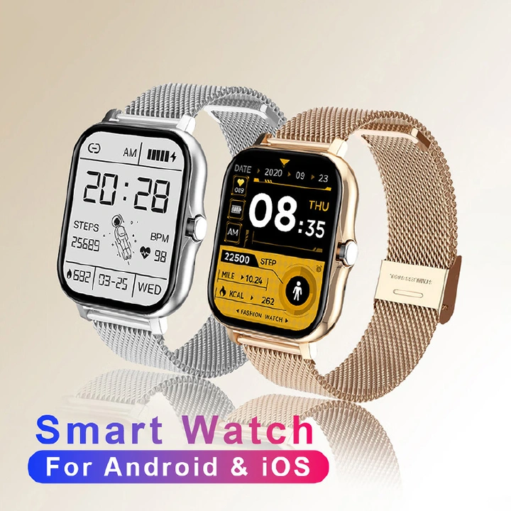 New Arrivals Bluetooth Smart Watch 1.69 Full Touch Screen Sport Men Women Watch Fitness smartwatch Woman Heart Rate Monitor Bluetooth Call  For iPhone Xiaomi Samsung Huawei IP67 Waterproof Smartwatch