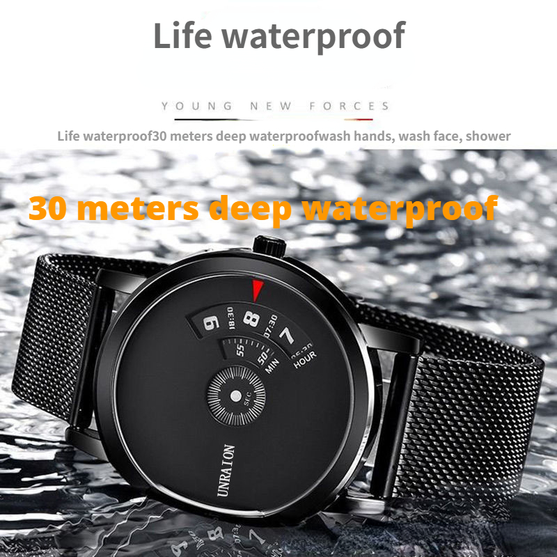 Business Watches Male Clock Digital Watches Automatic Quartz Movement Men's Watches Waterproof Non-Mechanical Stainless Steel Buckle Watch For Men