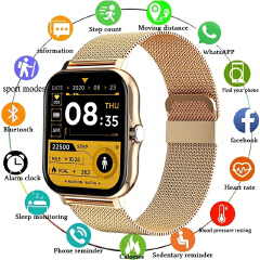 Y13 Smart Watch Fitness Bluetooth Call Connected Steel Watches Waterproof Man/Women Smartwatch Full Touch Screen Digital Sport Watch Heart Rate Fitness Tracker For Android IOS