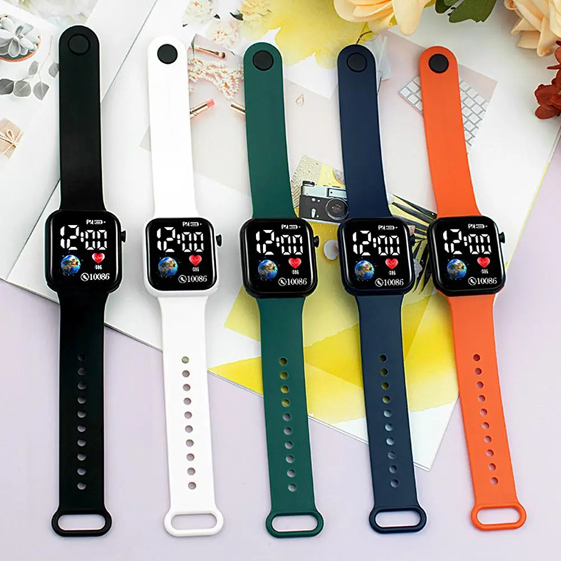 New Arrivals LED Sports Watches Bracelet Digital Watch Electronic Clock Casual Silicone Wristwatches Sport Wrist Watch For Man Woman Kids Gift