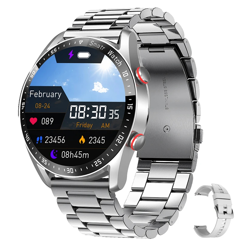 2024 New Arrivals Smart Watch Bluetooth Call Wristwatch ECG+PPG Fitness Bracelet Heart Rate Blood Pressure Monitor Tracker Sports Smartwatch Men/Women Waterproof Smartwatch