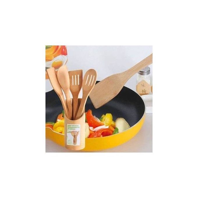 Best Price For Generic Piece Bamboo Wooden Cooking Untensils Set