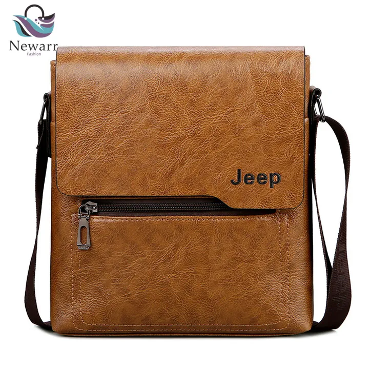 Buy ZORDAAR Men's and Women's Leather Jeep Cross Body Side Shoulder Sling  Messenger Personal Handbag (Brown) online | Looksgud.in