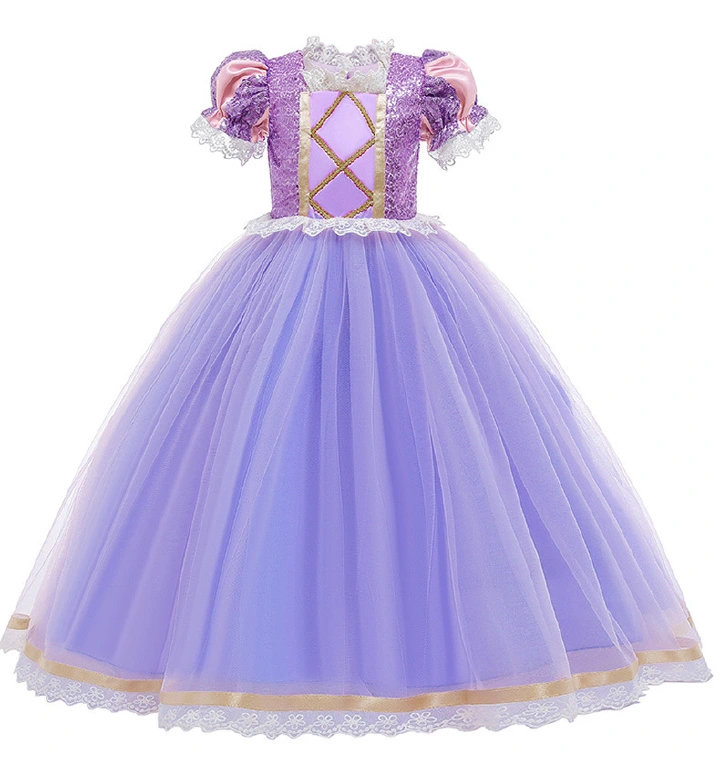 Mermaid Princess Girls Dress Christmas Party Baby Dress Birthda Ball Gown Cosplay Mermaid Series Cute Girls Children's Clothing