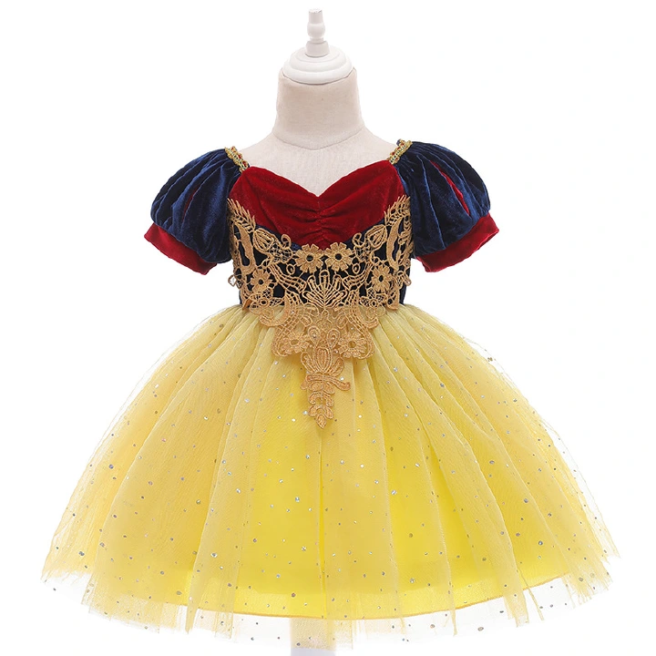 Princess Dress For 1-6 Years Girl Halloween White Princess Costume Kids Dresses Children Carnival Disguise Party Wear Clothes