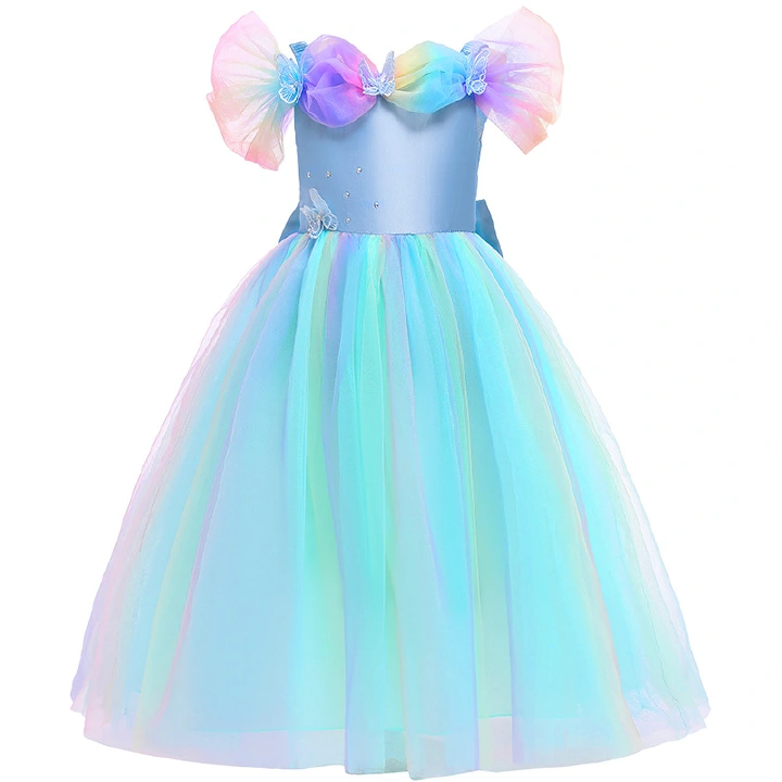 New style with butterfly Cinderella girl dress princess dress children's dress children's dress dress girl dress