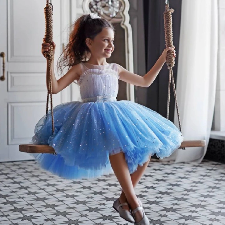 2-10 Years Flower girl dress for Girls tutu Kids Clothing Elegent Flower embroidery Girls Dresses for Children Princess Party Custumes