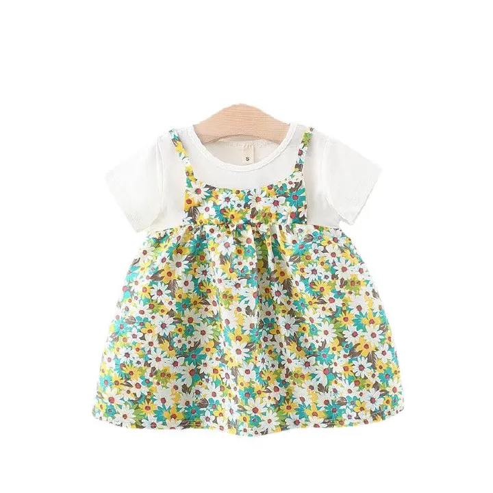 children's floral dress New summer dresses Princess dress Kids Clothing Princess Dress For Girls