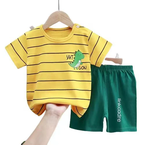 Kids Clothes Set Brand Cotton Baby Sets Leisure Sports Boy T-shirt + Shorts Sets Toddler Clothing Baby Boy Clothes