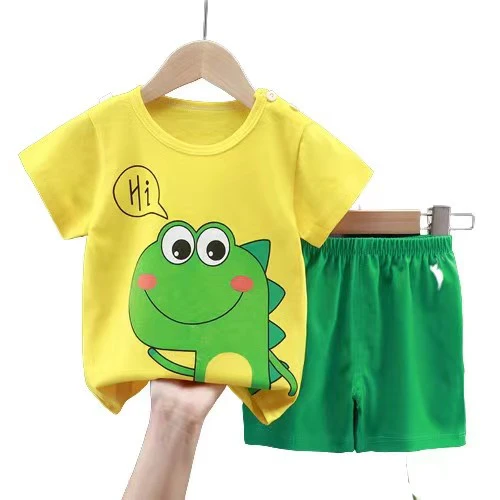 New Summer Infants Clothes Short Sleeve T-shirt+shorts 2-piece For Baby Boys Girls Kids Outfit Children's Clothing Sets