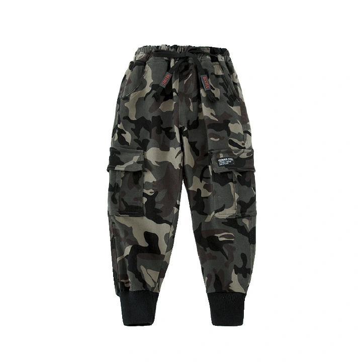 Children Outdoor Camo Trousers Kids Pants Boys Casual Pants Kids Clothing Cotton Boys Long Trousers Children Sport Pants Spring