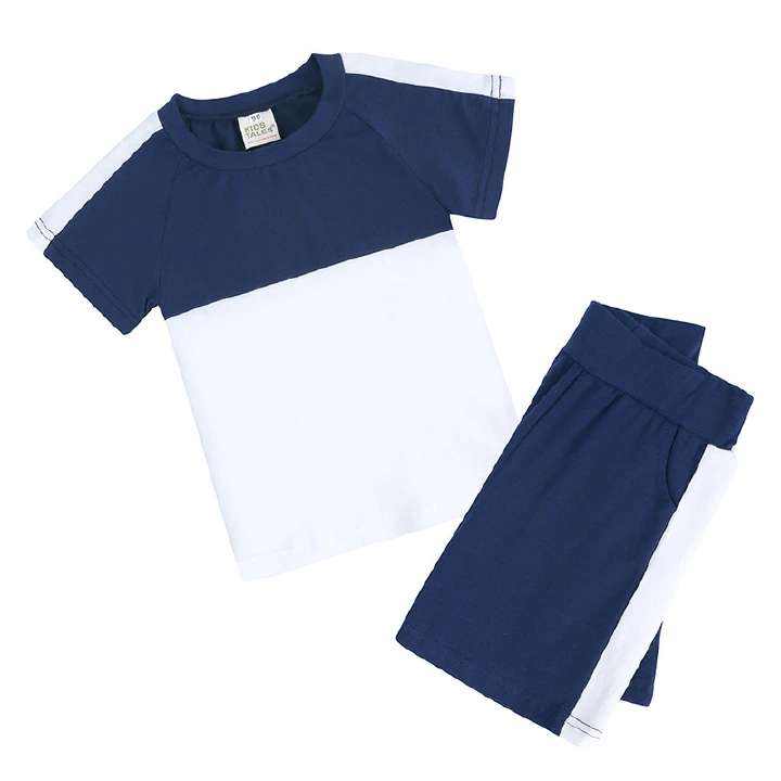 Clothing sets For Children Tracksuits Contrast Color Shorts for Girls Sets Clothes for Boys Newborn Toddler Outfits 5T-14T