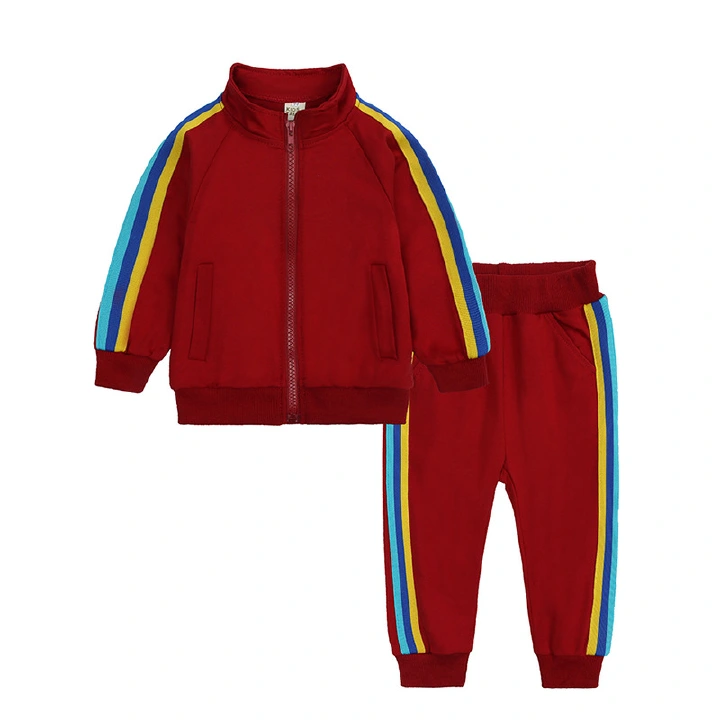 Fashion Autumn Boys Girls Clothes Set Children Kids Clothing Sports Suit Long Sleeve Coat+Pants Casual Tracksuit 2Pcs