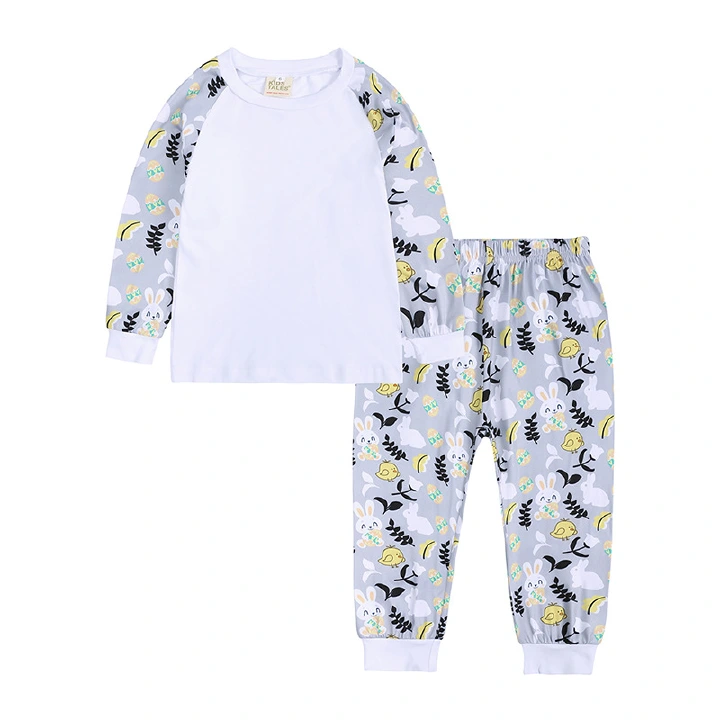 New Easter For Kids Clothing Family Matching Girls Costume Children's Pajamas Sets Tops+Pants Teenager Sleepwear Boys Outfits