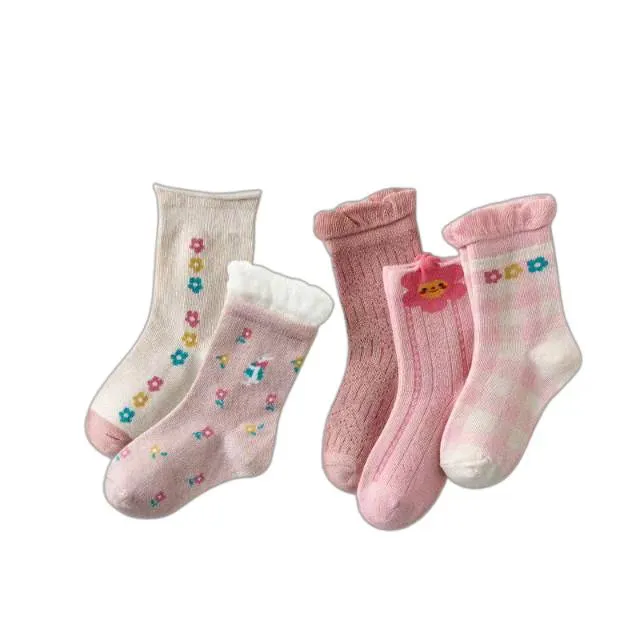 5Pairs/lot Kids Socks Autumn Winter Cotton Baby Socks Warm Animal Cute Lovely Children Socks Girls Socks
