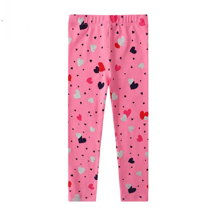 Kids Leggings Cartoon Animals Cotton Trousers Girls Stripes New Spring Summer Children Pencil Pants