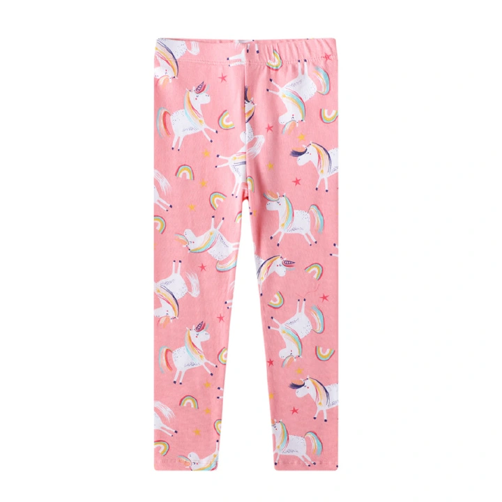 Unicorn Girl Leggings Baby Pants Children Skinny Trousers Kids Spring Clothes for Girl Cotton Cartoon Leggings