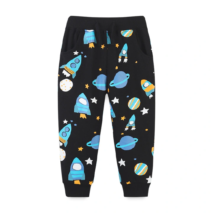 New Arrival Boys Cartoon Sweatpants for Autumn Winter Drawstring Long Trousers Pants Kids Girls Clothing Pants