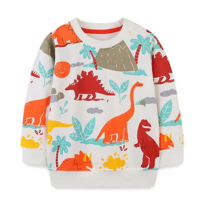 Boys T shirts Children Dinasour Print Cartoon Tops Baby Boys Cotton Tees Kids Casual Tees Kids Clothing