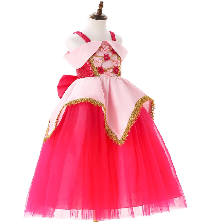 New cosplay Princess Ai Luo garter embroidered European and American girls splicing dress princess dress party performance clothes