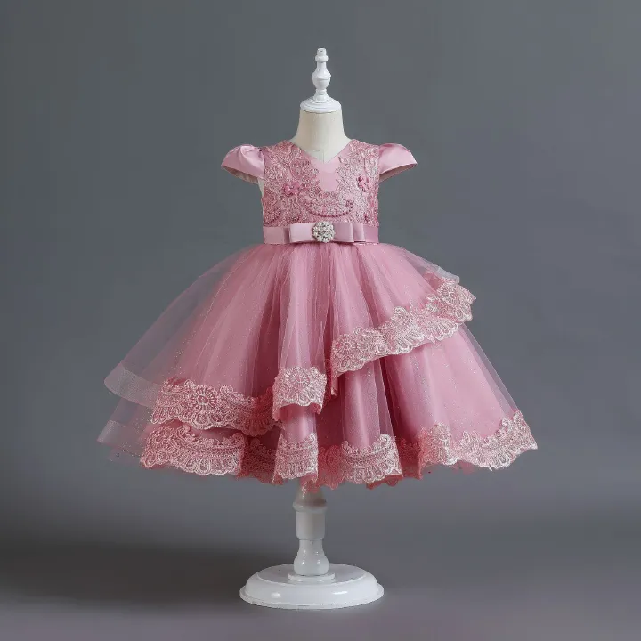 New children's children's dresses wedding princess dress little girl party host dress kids dress