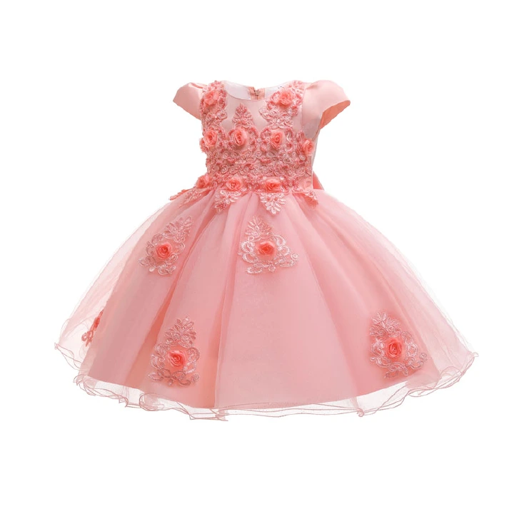Children's dress dress puffy yarn princess dress girls baby dress baby's birthday dress 5-11 years old