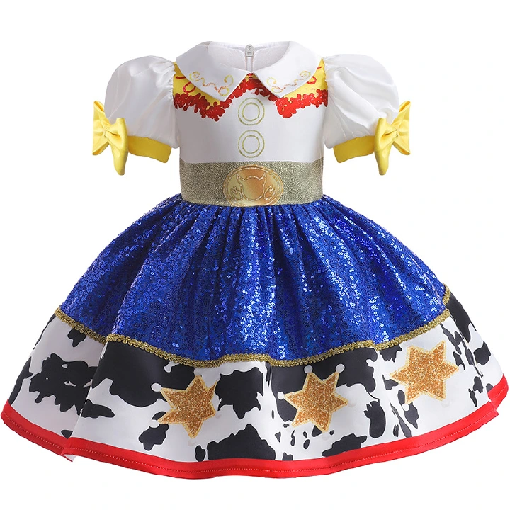 cosplay tris child dress clash waist princess dress girls dress puffy dress