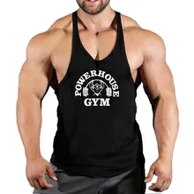 New Arrivals Bodybuilding stringer tank top man Cotton Gym sleeveless shirt men Fitness Vest Singlet sportswear workout tanktop