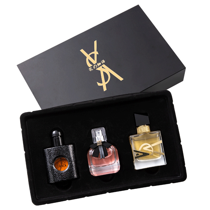 3 PCS Women Perfume Gift Box Set Seductive Floral Scent Perfumes Fresh Natural Long Lasting Fragrance Ladies Perfume