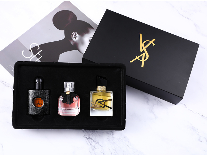 3 PCS Women Perfume Gift Box Set Seductive Floral Scent Perfumes Fresh Natural Long Lasting Fragrance Ladies Perfume