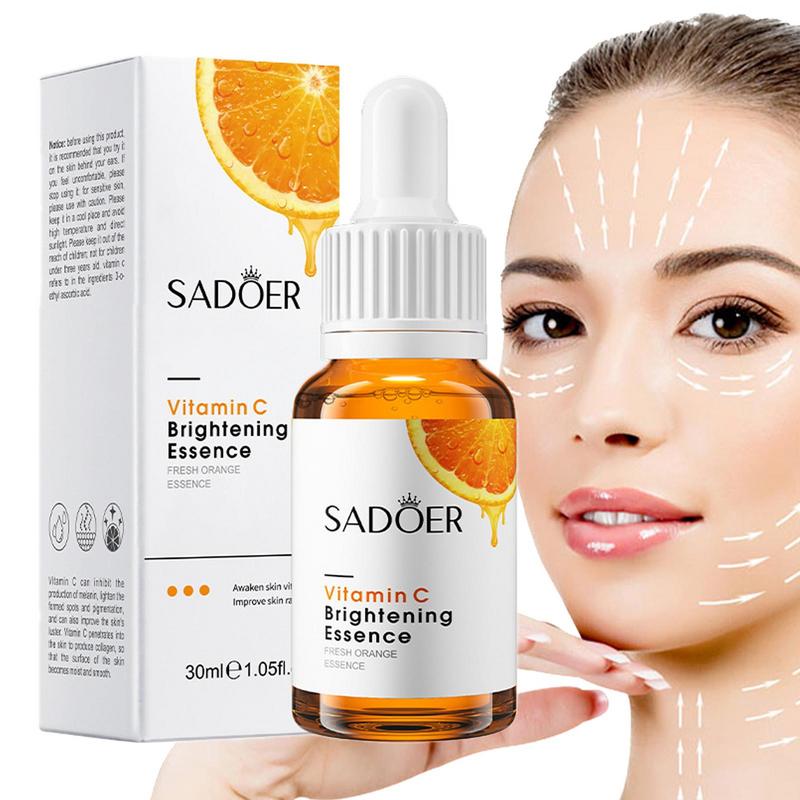 Vitamin C Whitening Essence Turmeric Antioxidant Serum Aloe Vera Moisturizing Facial Essence Anti Wrinkle Anti Aging Pomegranate Essence Deep Hydration Moisturizer Smooth Face Fade Acne Marks