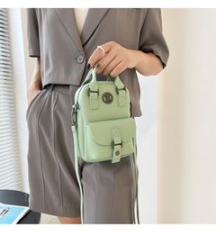 New trend fashion oblique cross bag handbag mobile phone bag waist bag for girlfriend gift Green 19*13*5cm