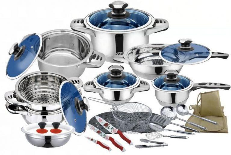 30 pcs original Marwa cookware set Heavy Duty Induction Cookware set of  Pots / sufurias  Set With Glass Lids