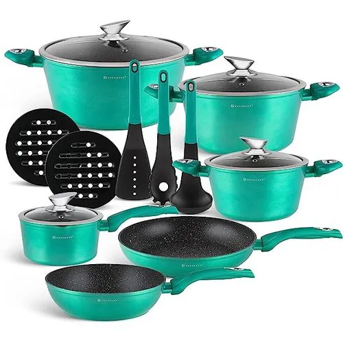 15pcs Edenberg Granite kitchen Cookware Set. EB 5611