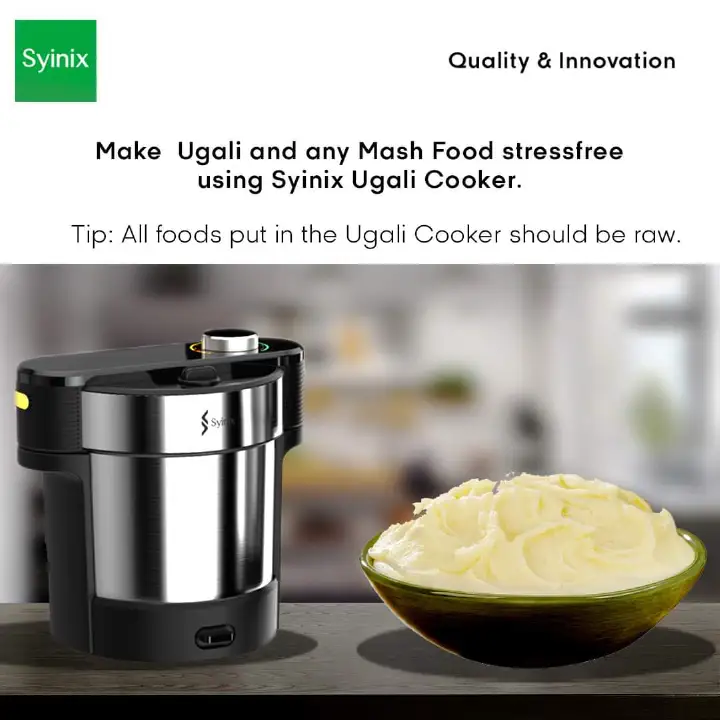 Syinix Fully Automatic Ugali Cooker Swallow Maker Pounding Machine Rice Cooker Cooking Appliance SFM50E1 5L