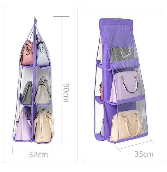 6 pocket hanging bags/ purse organizer now available